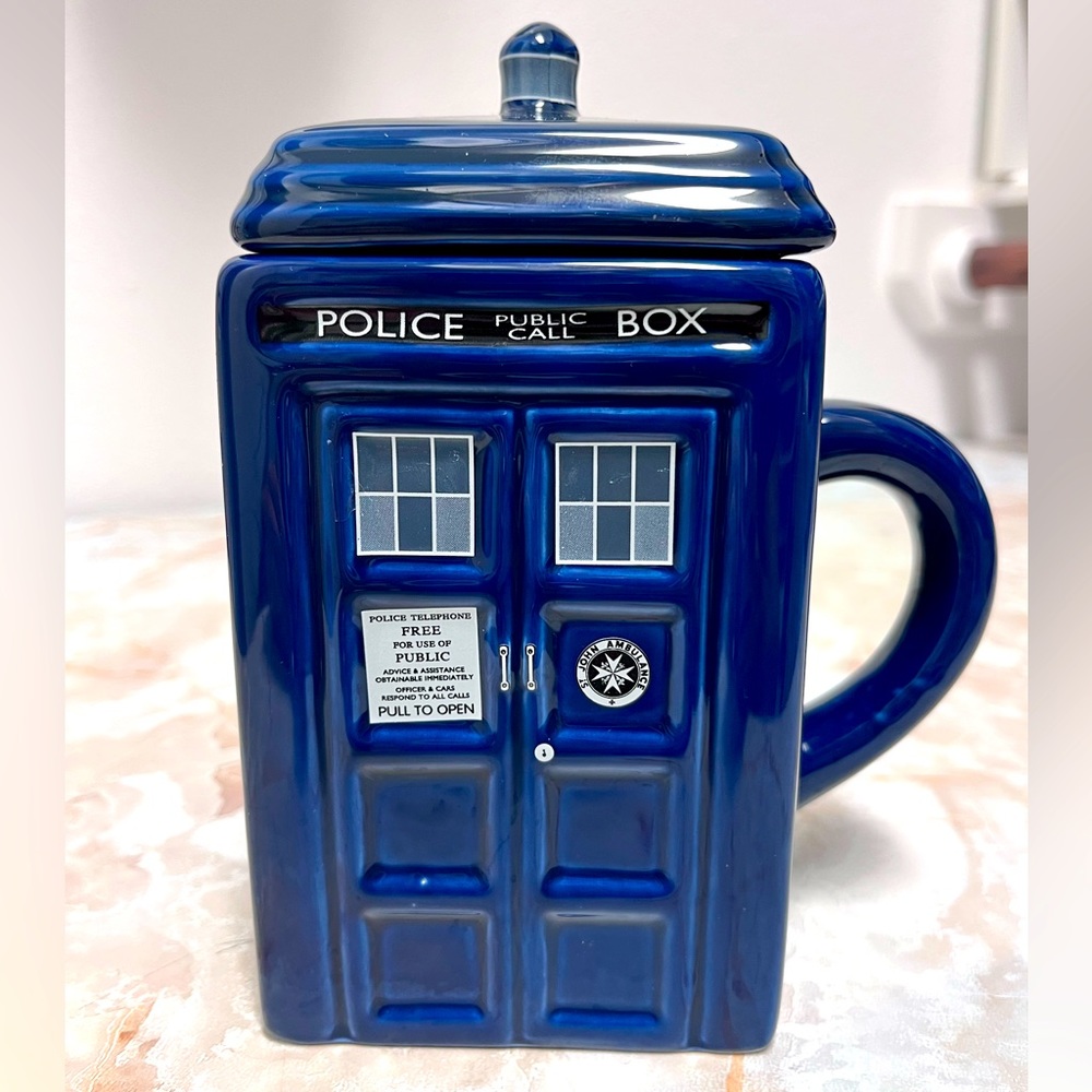 NWOB Doctor Who TARDIS Police Call Box Coffee Tea Cup